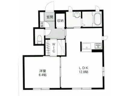 レジェンドY(1LDK/1階)の間取り写真