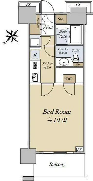 ザ・クレストタワー 10階階 間取り