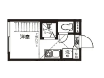 PONT DU GARD(ワンルーム/2階)の間取り写真