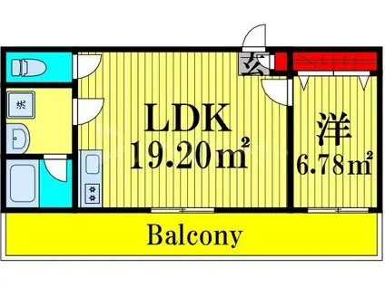 EXENTIA OJI-HONCHO(1LDK/5階)の間取り写真