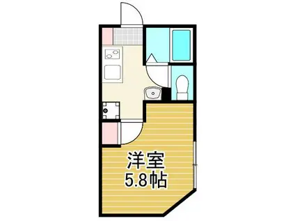 VERT BONHERT(1K/3階)の間取り写真