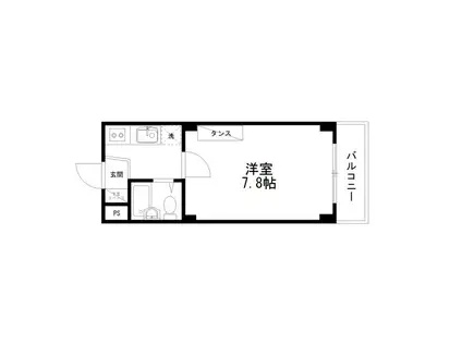 メゾンニューひまわり(1K/3階)の間取り写真