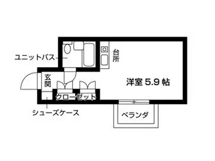 グリーンスクウェアー砧(ワンルーム/7階)の間取り写真