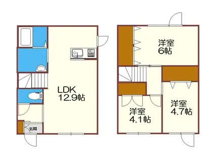 LIVRE(3LDK/1階)の間取り写真