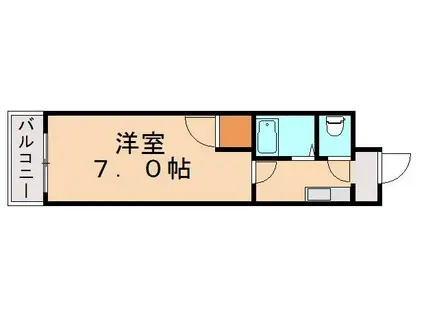 さくらコーポ(1K/2階)の間取り写真