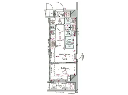 コンシェリア横濱 (1DK/7階)の間取り写真