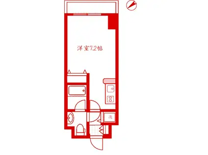 YS VILLA(ワンルーム/4階)の間取り写真