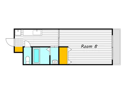 パディー南方(1DK/2階)の間取り写真