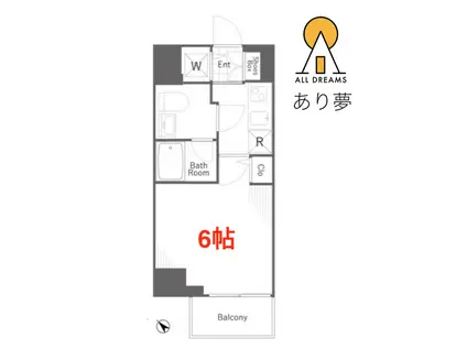 LEA横濱アヴニール(1K/3階)の間取り写真