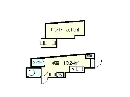 丸ノ内線 新高円寺駅  オートロック有 ロフト有 40歳以下限定(ワンルーム/2階)の間取り写真