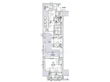 オープンレジデンシア日本橋横山町(1LDK/2階)の間取り写真