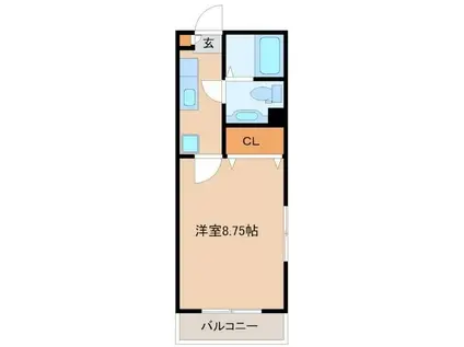 サァラ多摩平(1K/2階)の間取り写真