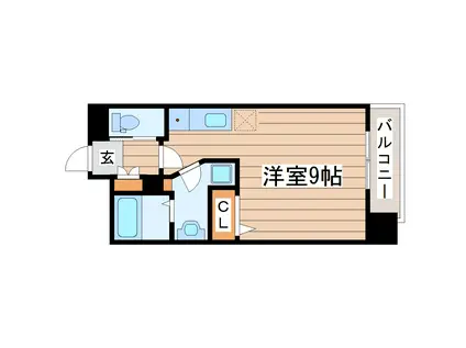 108二十人町(ワンルーム/2階)の間取り写真