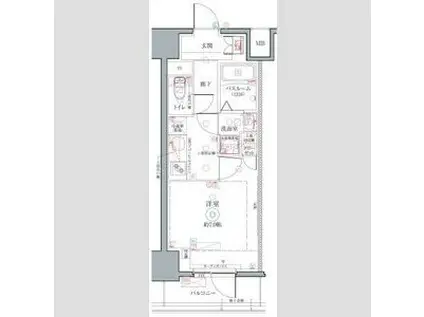 クレヴィスタ名駅南(1K/10階)の間取り写真