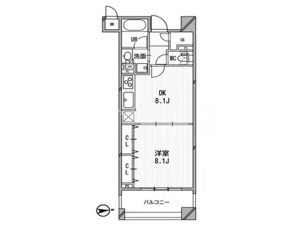 アーデン神保町(1LDK/8階)の間取り写真