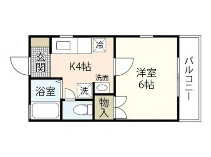 プロト1(1K/2階)の間取り写真