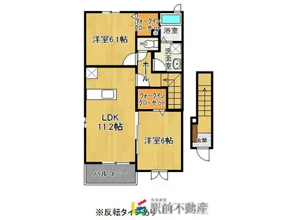 TM・ビレッジIII(2LDK/2階)の間取り写真