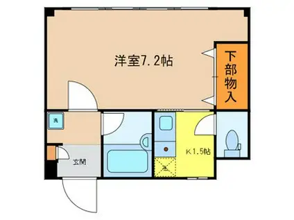 LE CIEL CLOUD ルシエルクラウド(1K/1階)の間取り写真