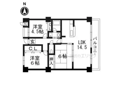 メゾンプルミエール(3LDK/3階)の間取り写真