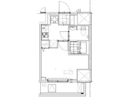 GENOVIA草加(1K/7階)の間取り写真
