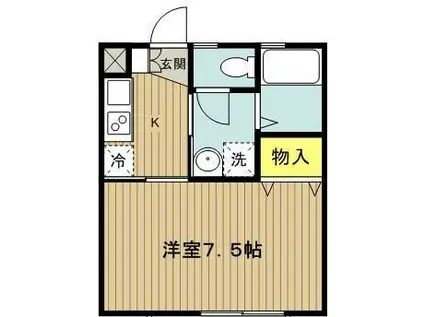 MS COMFORT(1K/1階)の間取り写真