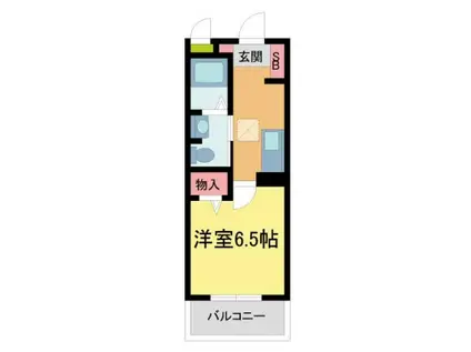 シャーメゾン津門(1K/1階)の間取り写真