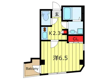 ヴィスパ西日暮里(1K/4階)の間取り写真