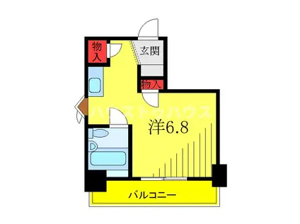 ブランシェ十条(ワンルーム/5階)の間取り写真