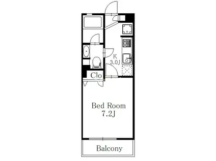 ALTALE(1K/1階)の間取り写真