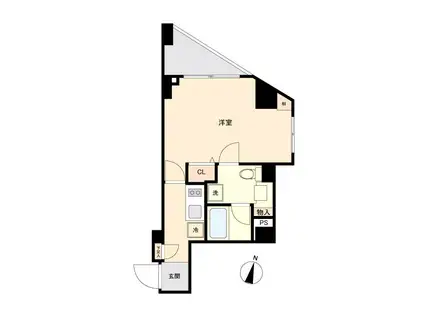 ムーブメンツ西早稲田(1K/5階)の間取り写真