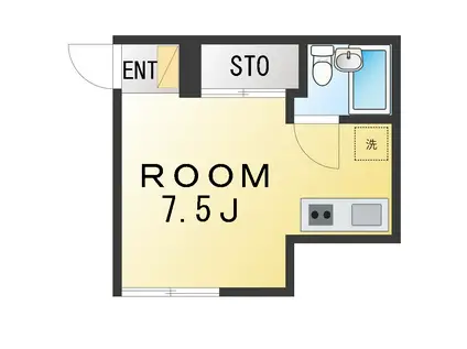 永田エクセレンス(ワンルーム/1階)の間取り写真