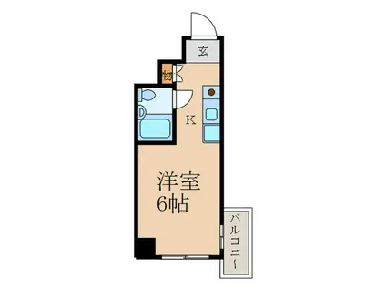シャルムタナカ(ワンルーム/3階)の間取り写真