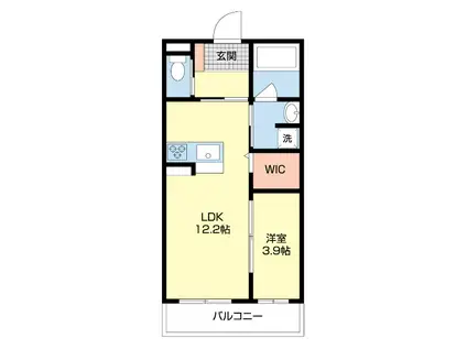 ＪＲ東海道本線 島田駅(静岡) 徒歩12分 5階建 築2年(1LDK/2階)の間取り写真