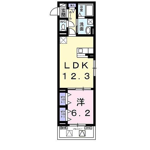 レジデンス グレース(1LDK/2階)の間取り写真