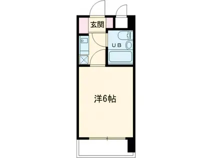 ディライト(1K/2階)の間取り写真