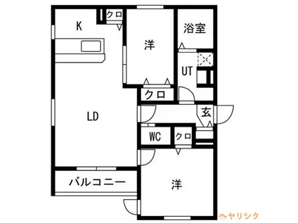 RUSCELLO守山(2LDK/3階)の間取り写真