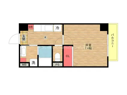 BIEN PORT(1K/3階)の間取り写真