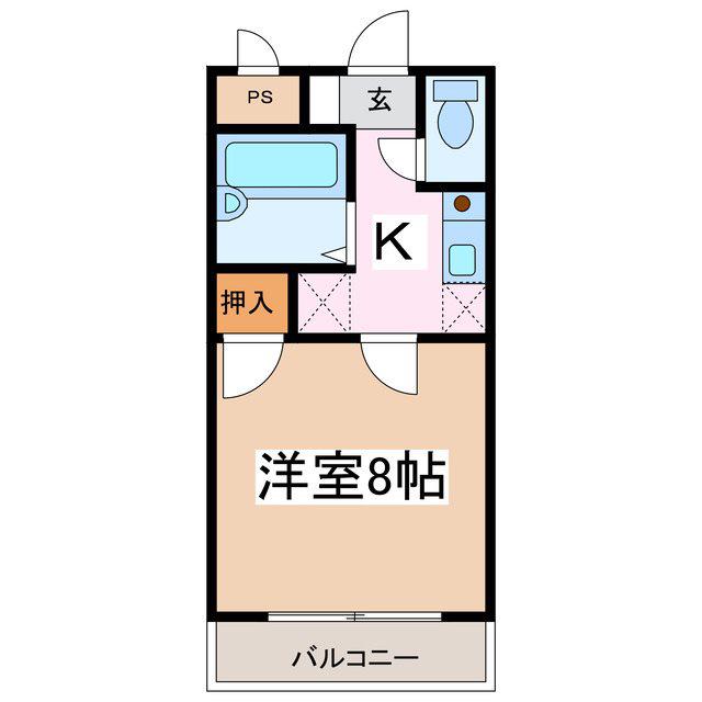 アビタシオンラフィネ(1K/3階)の間取り写真