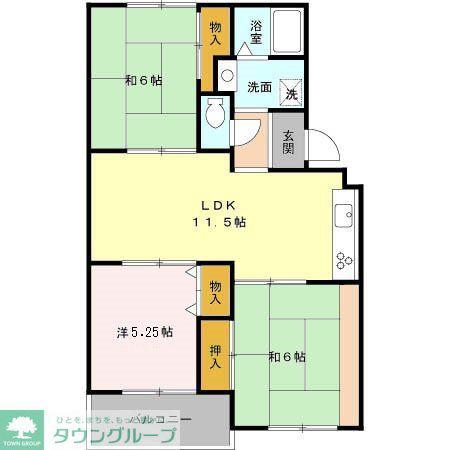 ガーデンシティ日進(3LDK/2階)の間取り写真