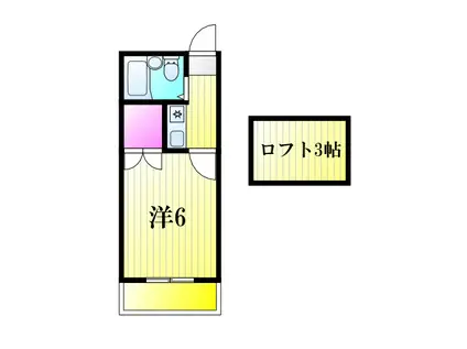 レオパレス豊四季第10(1K/1階)の間取り写真