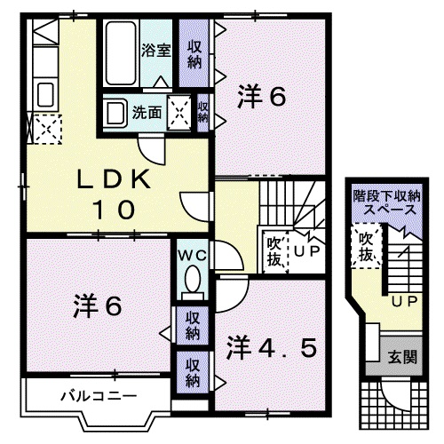 セレノブリッサ(3LDK/2階)の間取り写真