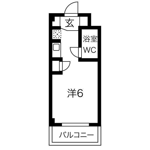アーバンネストヨシダ(1K/2階)の間取り写真