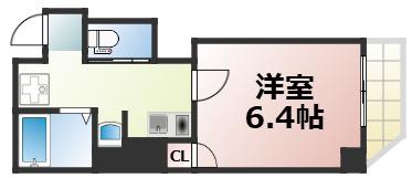 URBAN HILLS 東小橋(1K/3階)の間取り写真