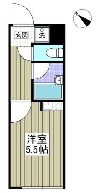 FLAT5池上新町(ワンルーム/2階)の間取り写真