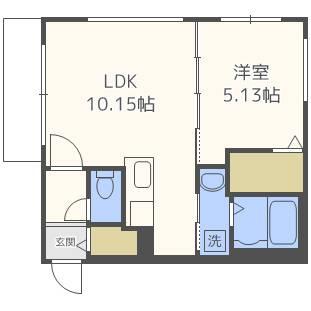 COMODOJOURS13-713-7(1LDK/4階)の間取り写真