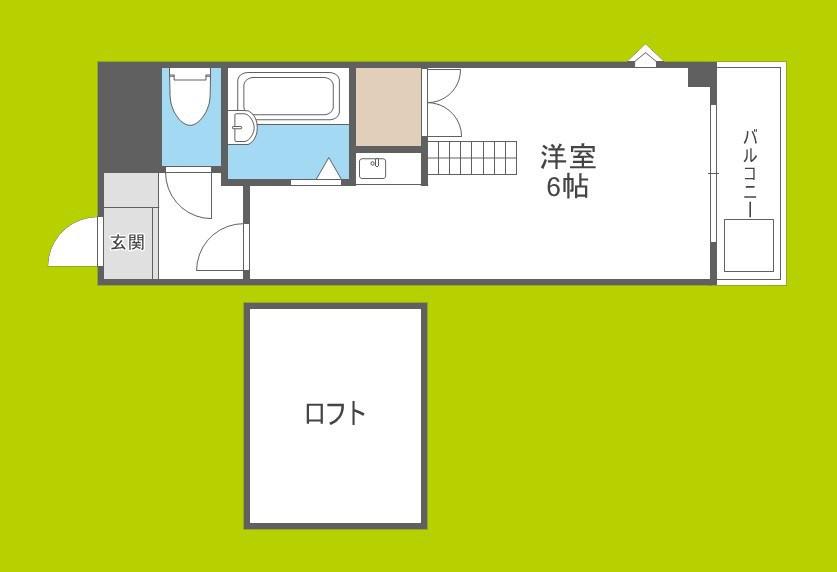 アーバン三光(ワンルーム/4階)の間取り写真