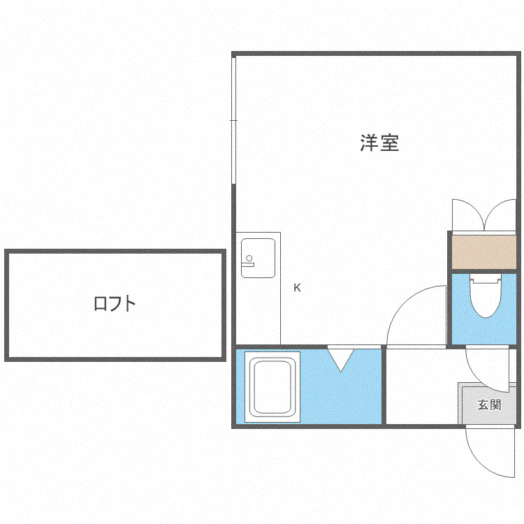 CASA LATINA(ワンルーム/3階)の間取り写真