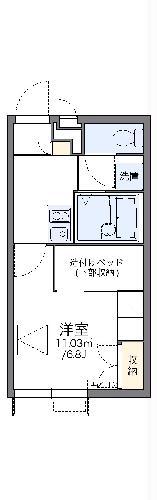 レオパレスLOTUS坂下(1K/3階)の間取り写真