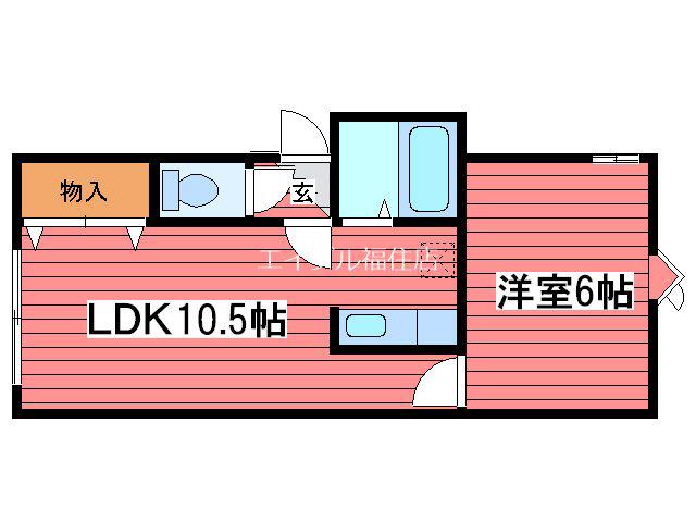 レジェンドプラザ(1LDK/1階)の間取り写真