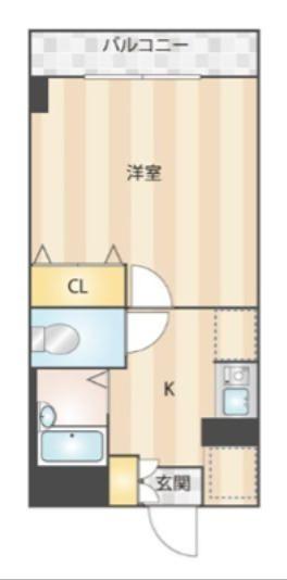 アルカディア・II(1K/B1階)の間取り写真